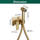 Toilet Concealed Hot and Cold Bidet Spray Set Handheld Bidet Sprayer for Toilet Brass Handheld Bidets Sprayer for Toilets Warm Water
