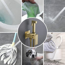 Gold Brass Bidet Faucets Handheld Bidet Sprayer Set For Toilet Crane Women's Washer Bathroom Shattaf Sprayer Hygienic Shower