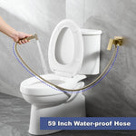 Gold Brass Bidet Faucets Handheld Bidet Sprayer Set For Toilet Crane Women's Washer Bathroom Shattaf Sprayer Hygienic Shower