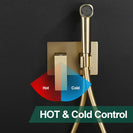 Toilet Concealed Hot and Cold Bidet Spray Set Handheld Bidet Sprayer for Toilet Brass Handheld Bidets Sprayer for Toilets Warm Water