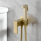 Gold Brass Bidet Faucets Handheld Bidet Sprayer Set For Toilet Crane Women's Washer Bathroom Shattaf Sprayer Hygienic Shower