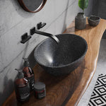 Basin Faucets Brass Sink Faucet Wall Mounted Taps Black Dual Handles Basin Mixer Tap Bathroom Waterfall Faucets