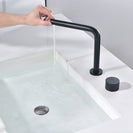 Dual Hole Basin Faucet Single Handle Vanity Sink Faucet 360 Degree Swivel Sink Water Faucet