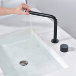 Dual Hole Basin Faucet Single Handle Vanity Sink Faucet 360 Degree Swivel Sink Water Faucet