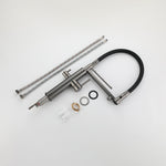 Filtration Kitchen Faucet Single-Hole Dual Handle Pull-Out Spout Kitchen Sink Mixer With Towel Hanger