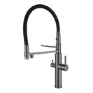 Filtration Kitchen Faucet Single-Hole Dual Handle Pull-Out Spout Kitchen Sink Mixer With Water Filtering