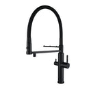 Brass Dual Handle Filter Kitchen Faucet With Towel Hanger