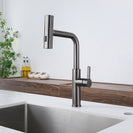 Multifunctional Pull-Out Waterfall Kitchen Faucets Rotatable Kitchen Sink Water Tap