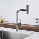 Multifunctional Pull-Out Waterfall Kitchen Faucets Rotatable Kitchen Sink Water Tap