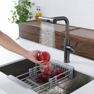Multifunctional Pull-Out Waterfall Kitchen Faucets Rotatable Kitchen Sink Water Tap