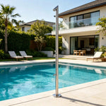 Outdoor Shower Faucet Set Swimming Pool Bathroom Shower Column Garden Beach Large Nozzle Floor standing Mixer Taps