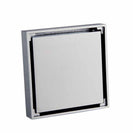 100% Solid Brass Square Bathroom Shower Floor Drain Tile Insert Invisible Water Filter Black Gold Chrome Nickel Brushed