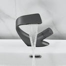 Matte Black Curved Basin Faucet Chrome Waterfall Modern Washbasin Crane Multi-Colored Bathroom torneira Cold Hot Water Mixer Tap