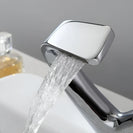 Black Faucet Bathroom Sink Faucets Hot Cold Water Mixer Crane Deck Mounted Single Hole Bath Tap