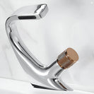 Matte Black Curved Basin Faucet Chrome Waterfall Modern Washbasin Crane Multi-Colored Bathroom torneira Cold Hot Water Mixer Tap