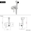 Brass Portable Toilet Bidet Sprayer Faucet Hot Cold Water Mixer Handheld Hygienic Shower Bidet Set Toilet Bidet Tap Black Gold