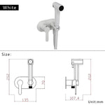 Brass Portable Toilet Bidet Sprayer Faucet Hot Cold Water Mixer Handheld Hygienic Shower Bidet Set Toilet Bidet Tap Black Gold
