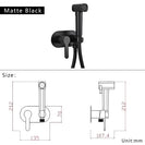 Brass Portable Toilet Bidet Sprayer Faucet Hot Cold Water Mixer Handheld Hygienic Shower Bidet Set Toilet Bidet Tap Black Gold