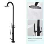 Shower Column Set Stainless Steel Brushed Outdoor Bathing Bath Hot and Cold Water Swimming Pool