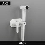 Brass Portable Toilet Bidet Sprayer Faucet Hot Cold Water Mixer Handheld Hygienic Shower Bidet Set Toilet Bidet Tap Black Gold