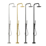 316 Stainless Steel Outdoor Shower Column Set Freestanding Garden Swimming Pool Rain Outdoor Shower Set