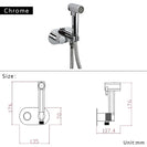 Brass Portable Toilet Bidet Sprayer Faucet Hot Cold Water Mixer Handheld Hygienic Shower Bidet Set Toilet Bidet Tap Black Gold