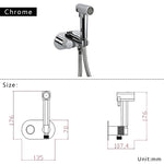 Brass Portable Toilet Bidet Sprayer Faucet Hot Cold Water Mixer Handheld Hygienic Shower Bidet Set Toilet Bidet Tap Black Gold