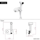 Brass Portable Toilet Bidet Sprayer Faucet Hot Cold Water Mixer Handheld Hygienic Shower Bidet Set Toilet Bidet Tap Black Gold