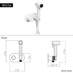 Brass Portable Toilet Bidet Sprayer Faucet Hot Cold Water Mixer Handheld Hygienic Shower Bidet Set Toilet Bidet Tap Black Gold