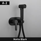 Brass Portable Toilet Bidet Sprayer Faucet Hot Cold Water Mixer Handheld Hygienic Shower Bidet Set Toilet Bidet Tap Black Gold