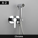 Brass Portable Toilet Bidet Sprayer Faucet Hot Cold Water Mixer Handheld Hygienic Shower Bidet Set Toilet Bidet Tap Black Gold