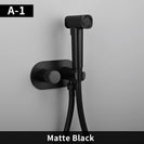 Brass Portable Toilet Bidet Sprayer Faucet Hot Cold Water Mixer Handheld Hygienic Shower Bidet Set Toilet Bidet Tap Black Gold