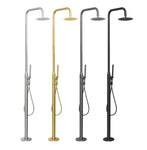 316 Stainless Steel Outdoor Shower Column Set Freestanding Garden Swimming Pool Rain Outdoor Shower Set