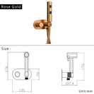 Brass Portable Toilet Bidet Sprayer Faucet Hot Cold Water Mixer Handheld Hygienic Shower Bidet Set Toilet Bidet Tap Black Gold