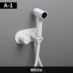 Brass Portable Toilet Bidet Sprayer Faucet Hot Cold Water Mixer Handheld Hygienic Shower Bidet Set Toilet Bidet Tap Black Gold