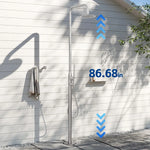316 Stainless Steel Outdoor Shower Column Set Freestanding Garden Swimming Pool Rain Outdoor Shower Set