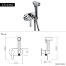 Brass Portable Toilet Bidet Sprayer Faucet Hot Cold Water Mixer Handheld Hygienic Shower Bidet Set Toilet Bidet Tap Black Gold