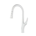 Brushed Gold Pull Out Kitchen Faucet Rotatable Cold Hot Water Mixer Taps Single Handle Deck Mounted Kitchen Sink Faucets