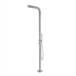 316 Stainless Steel Freestanding Shower Column Set Outdoor Pool Beach Rinse Shower Kit