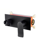 Brass Bidet Spray Set Handheld Bidet Sprayer Matte Black Hot and Cold Mixer for Bathroom with Rough-in Box