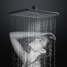 Black Shower Column Set | Bathroom Multifunction Shower Faucet | Brass Shower Mixer with Soap Dish Holder