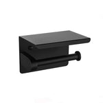SUS 304 Stainless Steel Toilet Paper Holder with Phone Shelf Bathroom Tissue Holder Toilet Paper Roll Holder