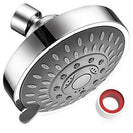 Shower Head | High Pressure 4 Inch Shower Head | 5-setting Adjustable Shower Head | Rain Shower Head Bathroom Powerful Shower Head Water Saving