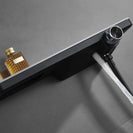 Adjustable 3 Function Black Shower Riser Slide Bar Wall Mount Shower Sliding Bar
