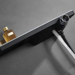 Adjustable 3 Function Black Shower Riser Slide Bar Wall Mount Shower Sliding Bar