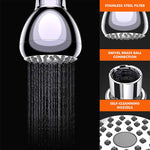 High Pressure Shower Head | 3 Inch Anti-clog Anti-leak Fixed Chrome Shower head | Plastic Shower Head With High Pressure