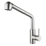 Stainless Steel Pull Out Kitchen Faucet Single Handle Sprayer Bar Kitchen Faucet Swivel Single Lever Kitchen Sink Faucet