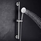 SUS304 Adjustable Shower Slide Bar Handheld Shower Rail Slide Bar Set Wall Mounted Round Style Shower Rail Set