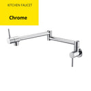Brass Wall Mounted Kitchen Faucet | Cold Water Folding Kitchen Faucet | Single Lever Rotate Kitchen Sink Faucet 7 Colors