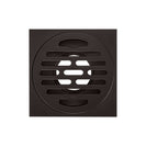 Square Floor Drain | Bathroom Floor Drainer with Removable Strainer Cover | Anti-clogging for Washroom